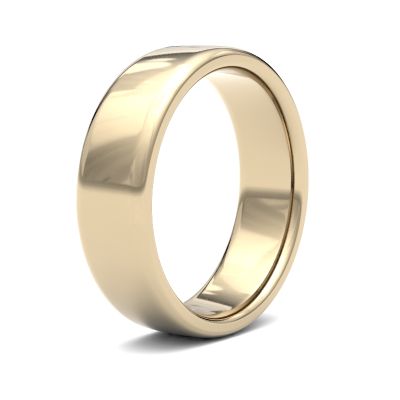James Moore Wedding Rings | 18ct Yellow Gold | 6mm | Medium | Soft Court | AG_6GMS-18Y