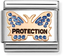 Nomination Classic Protection Butterfly 9ct Rose Gold Charm 430202/51
