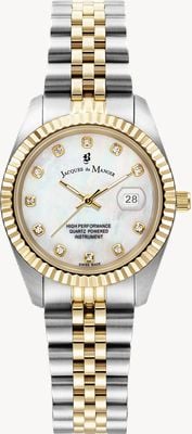 Jacques Du Manoir Women's Inspiration 31mm Mother Of Pearl Dial JWL01204