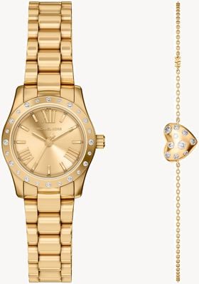 Michael Kors Lexington Petite - Bracelet Gift Set (26mm) Gold Sunray Dial / Gold PVD Stainless Steel Bracelet MK4992SET