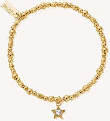 ChloBo April Birthstone Bracelet - 18ct Gold Plated GBBCB3487