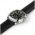 Hamilton American Classic Cushion Mechanical (34mm) Black Sunray Dial / Black Leather Strap Watch H36129730 - alternate view 3