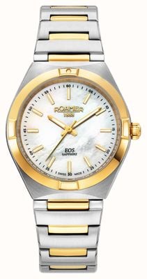 Roamer Women's EOS Classic (34mm) Mother-of-Pearl Dial / Two-Tone Stainless Steel Bracelet 982847 47 20 20