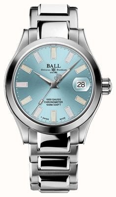 Ball Watch Company Engineer III Marvelight Chronometer (36mm) Light Blue Dial Rainbow Tubes / Stainless Steel Bracelet NL9616C-S1C-IBER