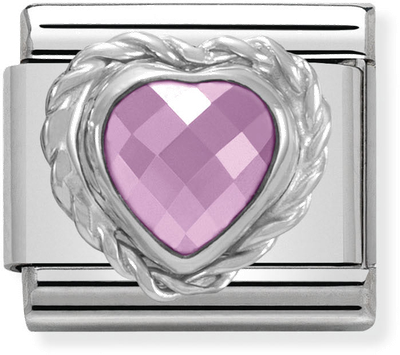 Nomination Classic Heart Sterling Silver & Steel Charm 330603/003