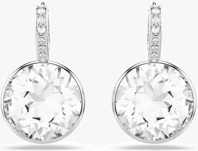 Swarovski Millenia Drop Earrings Round Cut, White, Rhodium Plated 5731149