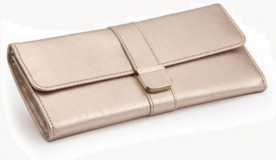 WOLF Palermo Rose Gold Jewellery Roll 213416
