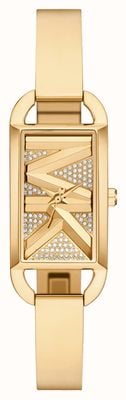 Michael Kors MK Empire (22mm) Gold Crystal Logo Dial / Gold-Tone Stainless Steel Bracelet MK4840