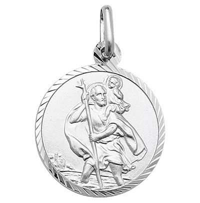 James Moore TH G6960 Silver Round Dia Cut Edge St Jewellery