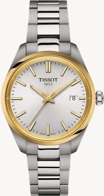 Tissot Women's PR 100 (34mm) Silver Dial / Stainless Steel Bracelet T1502102103100