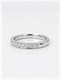 0.33ct Round Brilliant Natural Diamond Platinum Half Eternity Ring HET100073 - alternate view 2