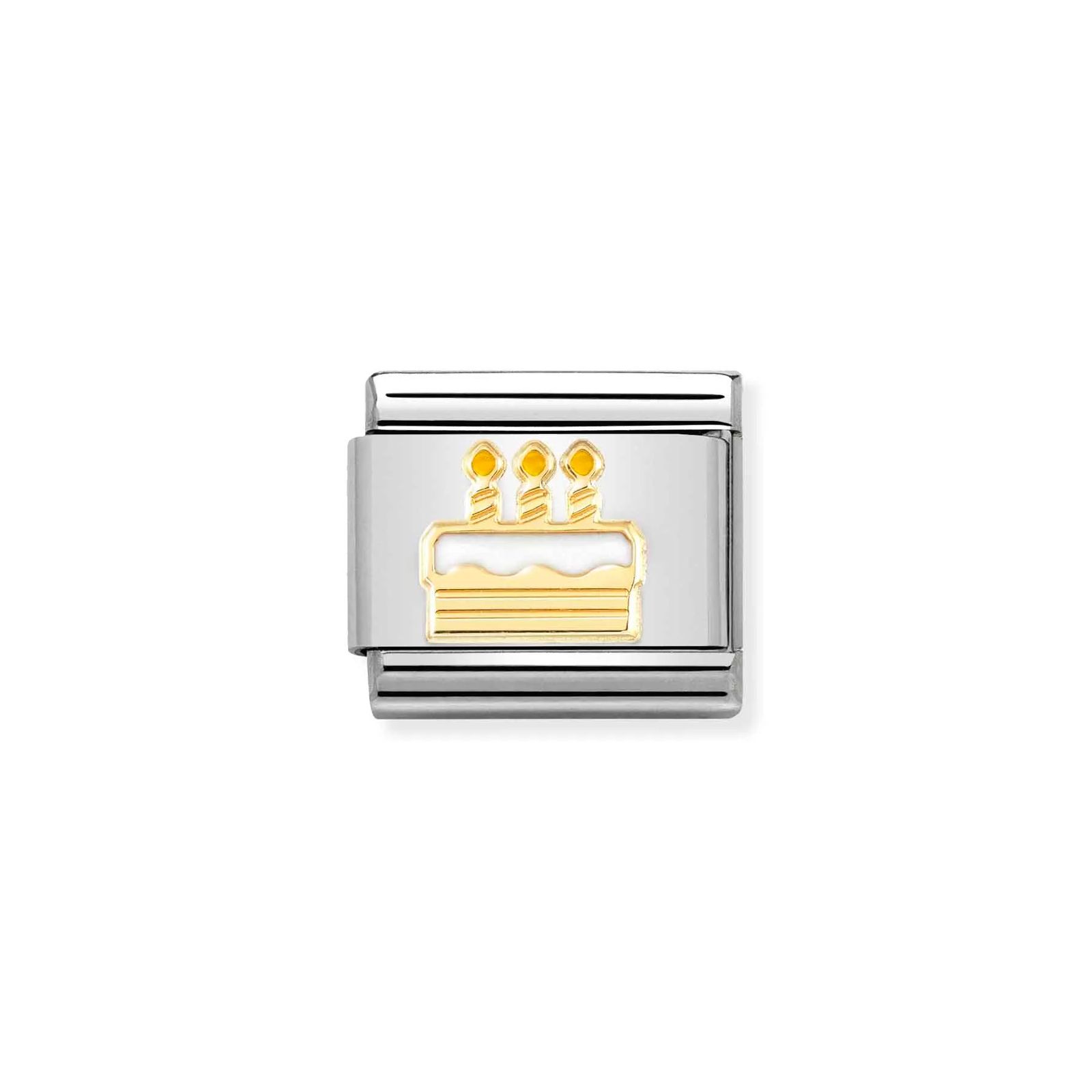 Nomination 030272/71 Classic Birthday Cake Enamel Charm Jewellery