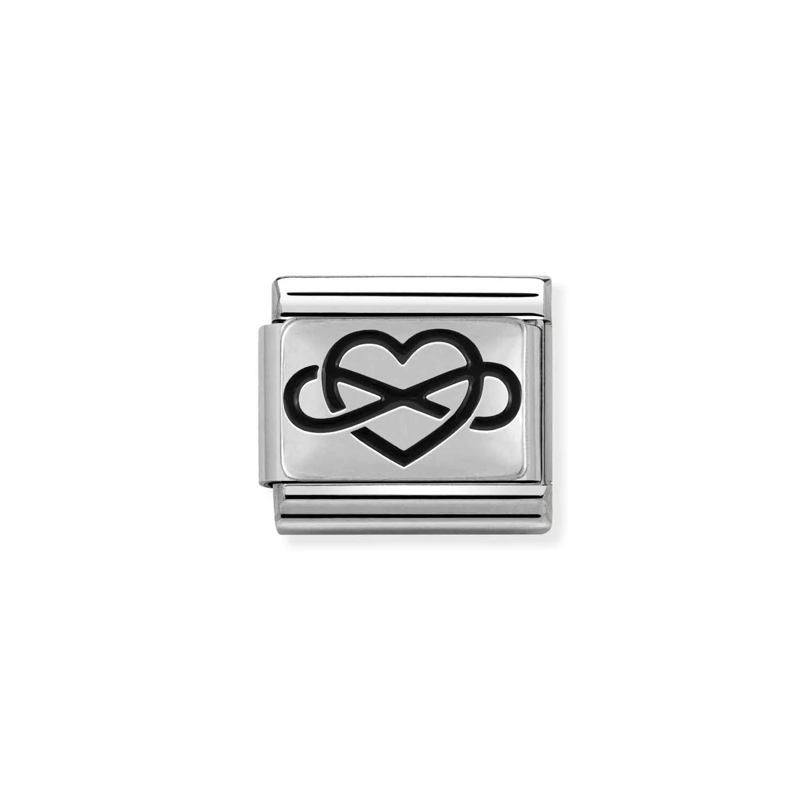 Nomination 330102/05 Classic Heart Oxidised Sterling Silver Jewellery