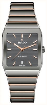 RADO Anatom Automatic (32.5mm) Grey Dial / Grey High-Tech Ceramic & RoseGold PVD Stainless Steel Bracelet R10203102