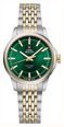 Swiss Military by Chrono Green Dial 2-Tone Steel & Gold Bracelet Classic Dress Watch SM34105.06