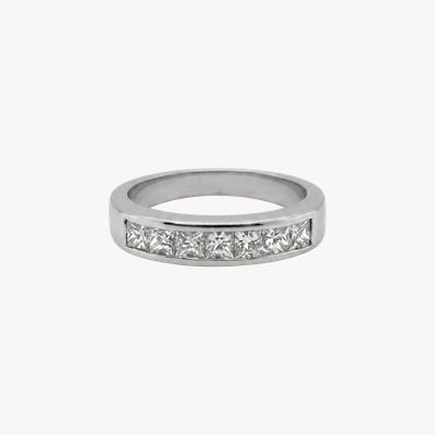 18k W/gold Princess Cut Diamond 1/2 ET JM1323