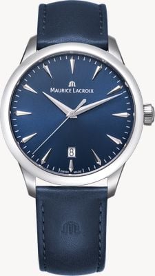 Maurice Lacroix 1975 Quartz (39mm) Blue Sun-Brushed Dial / Blue Leather Strap 751007-SS001-430-4