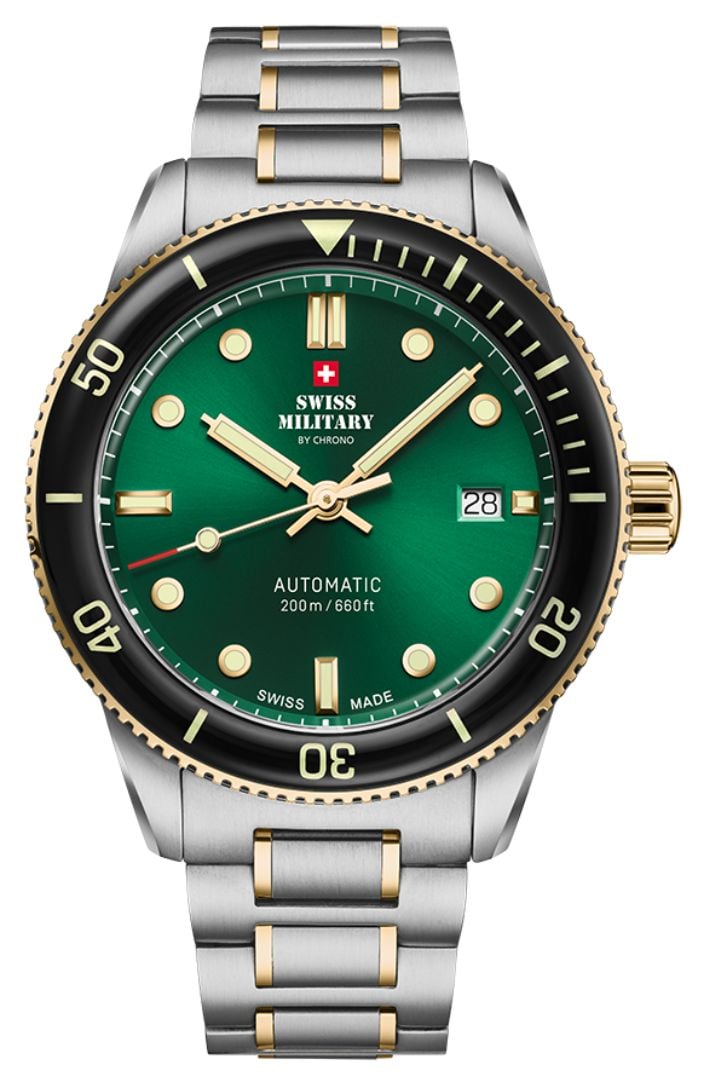 Swiss Military by Chrono SMA34106.03 Automatic Green Dial Watch