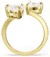 Swarovski Mesmera open ring Heart cut, Pavé, White, 18K gold finish, Size 60 5733478 - alternate view 2