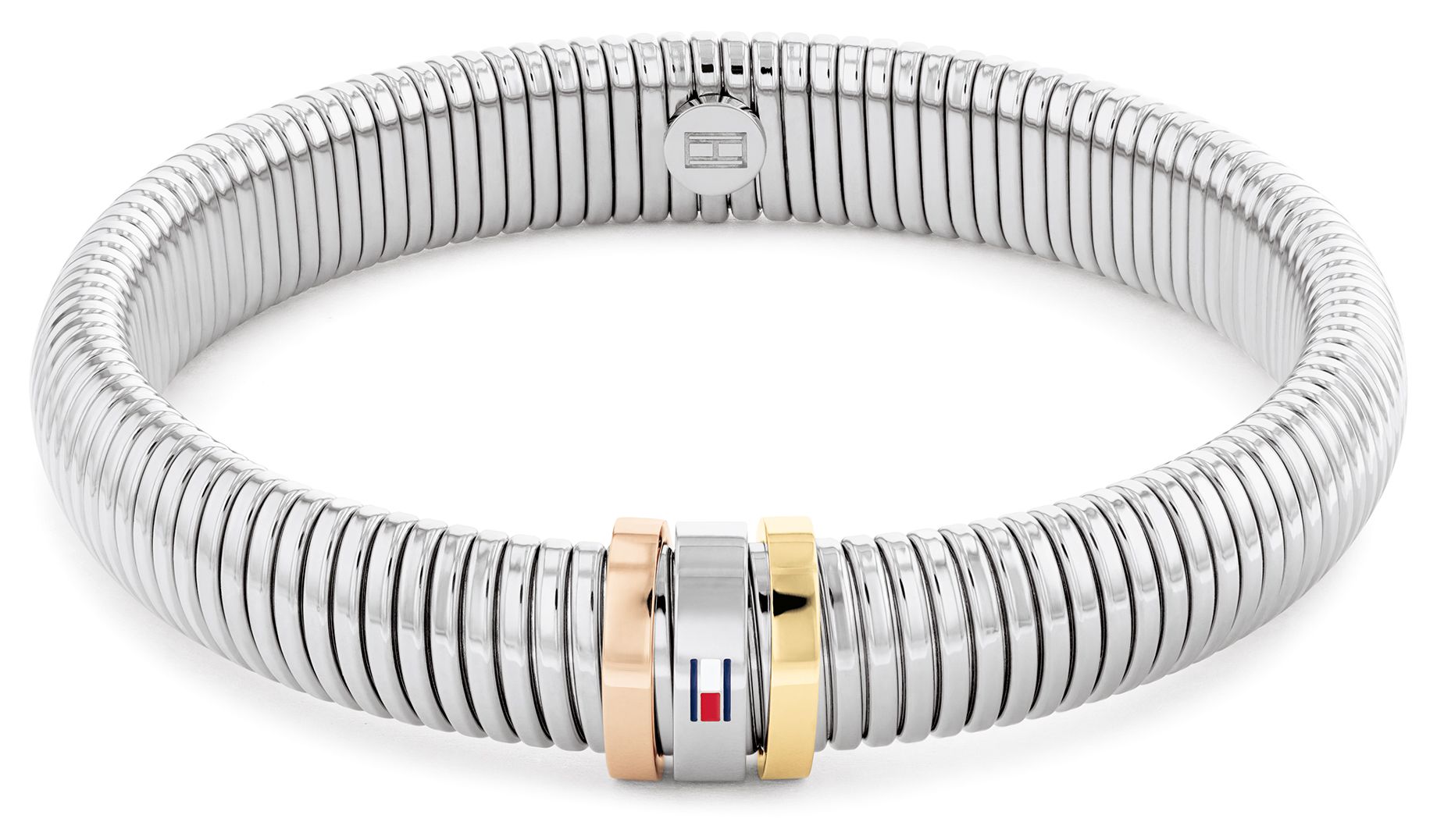 Tommy Hilfiger 2780994 Women's Stretch Bracelet Silver, Rose Jewellery