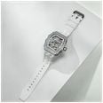TSAR BOMBA Elemental Series Crystal Automatic (43mm) White Skeleton Dial / White FKM Rubber Strap TB8208D-11 - alternate view 5