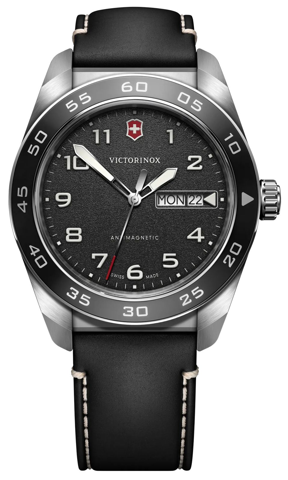 Victorinox 242041 Swiss Army Quartz (42mm) Black Dial / Watch