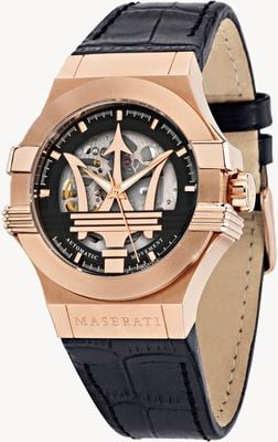 Maserati Potenza | Automatic | Black Leather Strap R8821108053