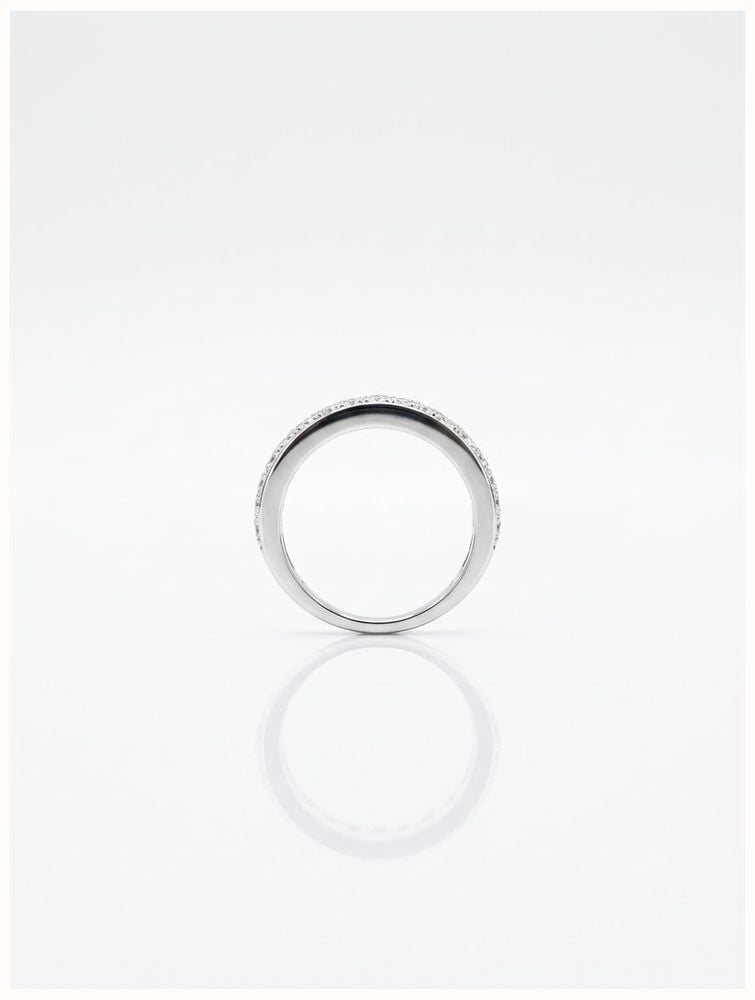 1.50ct Round Brilliant Natural Diamond 18ct White Gold Half Eternity Ring JM5450 - alternate view 3