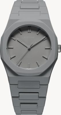 D1 Milano Polycarbon Akebia (37mm) Matte Grey Dial / Grey Polycarbonate Strap PCBU03