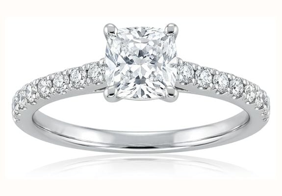 Platinum Radiant Cut 0.52ct Diamond Ring D Vs1 J68153
