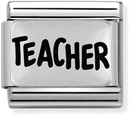 Nomination Classic Teacher Oxidised Sterling Silver & Steel Charm 330102/39