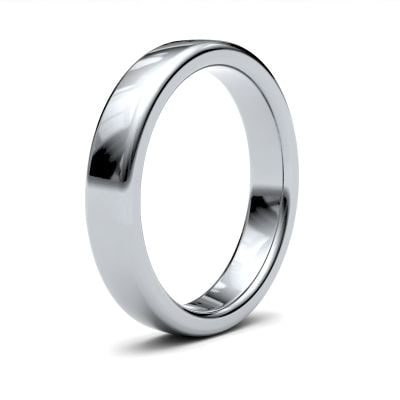 James Moore Wedding Ring  | 4mm | Heavy | Size Soft Court | AG_4GHS-9W AG_4GHS-9W