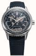 Raymond Weil Freelancer World-Traveller GMT Limited Edition (40mm) Blue 'World Map' Dial / Blue Leather Strap 2762-STC-02026 - alternate view 3