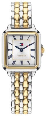 Tommy Hilfiger Ladies Mia Two Tone White dial Watch 1782915