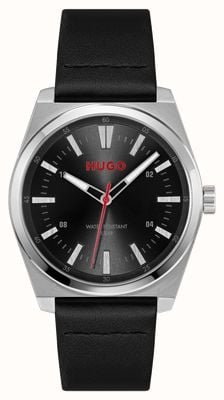 HUGO #ARK (40mm) Black Dial / Black Leather Strap 1530437