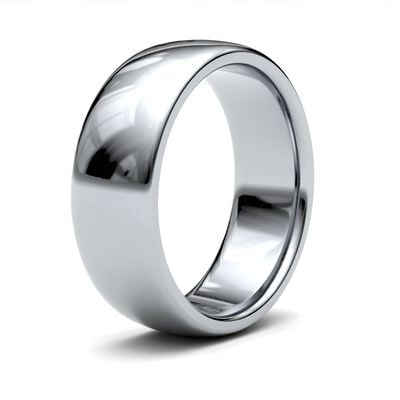 James Moore Wedding Rings | 9ct White Gold | 7mm | Medium | Premium Court | AG_7GMP-9W