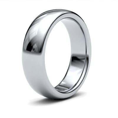 James Moore Wedding Rings | 9ct White Gold | 6mm | Heavy | Premium Court | AG_6GHP-9W