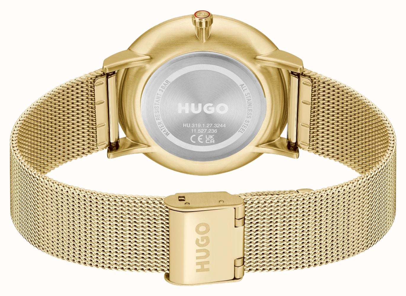 HUGO STYLE / 40mm / Blue Dial / Gold-Tone Stainless Steel Mesh Bracelet 1530473 - alternate view 3