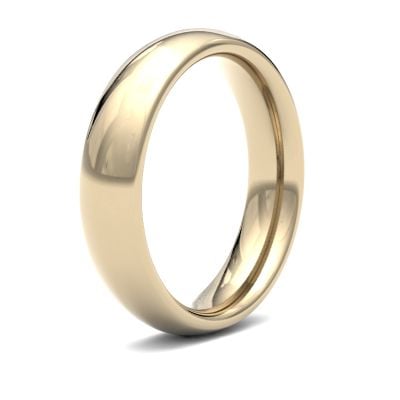 James Moore Wedding Rings | 9ct Yellow Gold | 5mm | Heavy | Traditional Court | AG_5LHC-9Y