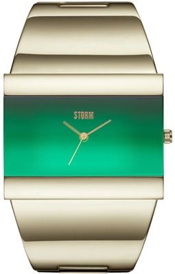 STORM Starletti Gold Lazer Green (38mm) Green Dial / Gold-Tone Stainless Steel Bracelet 47313/GD/GN
