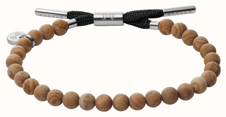 Skagen Ankor Wooden Beaded Adjustable Bracelet SKJM0212040