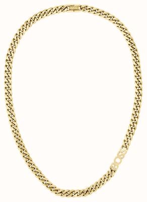 BOSS Jewellery Men's Kassy Chain Necklace Gold-Tone Stainless Steel 1580770