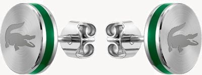 Lacoste BASELINE Stainless Steel Crocodile Earrings 2040085