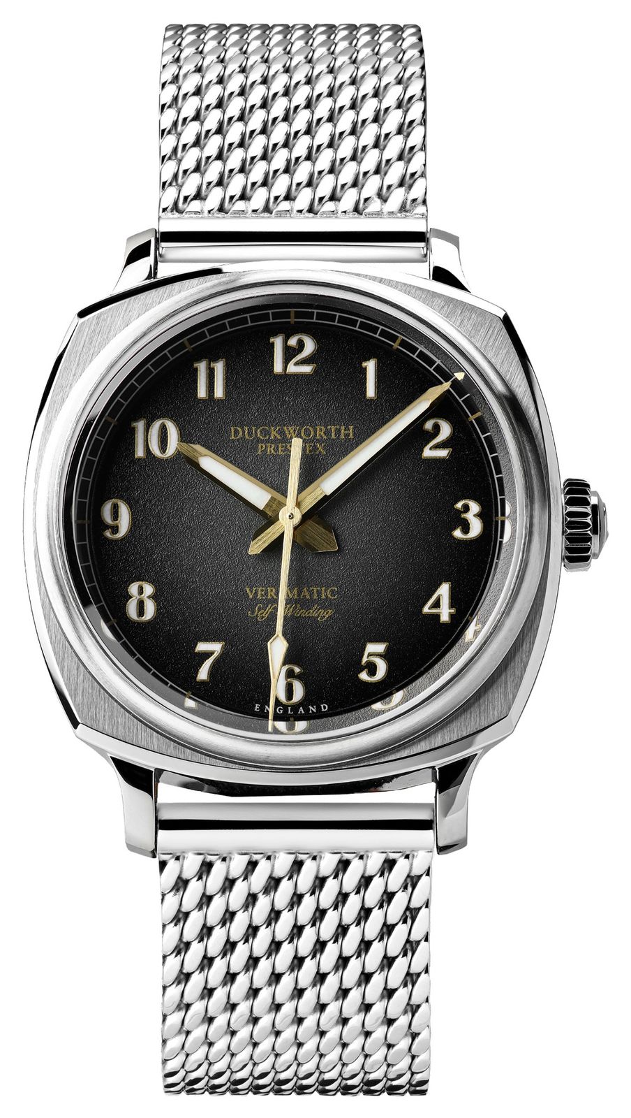 Duckworth Prestex D891-01-ST Verimatic (39mm) Black FumÃ© Watch