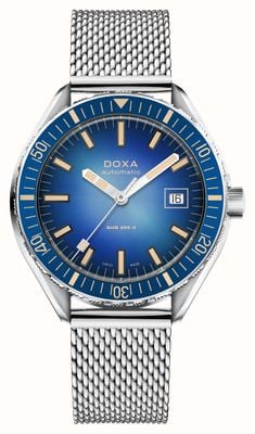 DOXA SUB 200 II Caribbean (44mm) Blue Gradient Dial / Stainless Steel Mesh Bracelet 795.10.201.10
