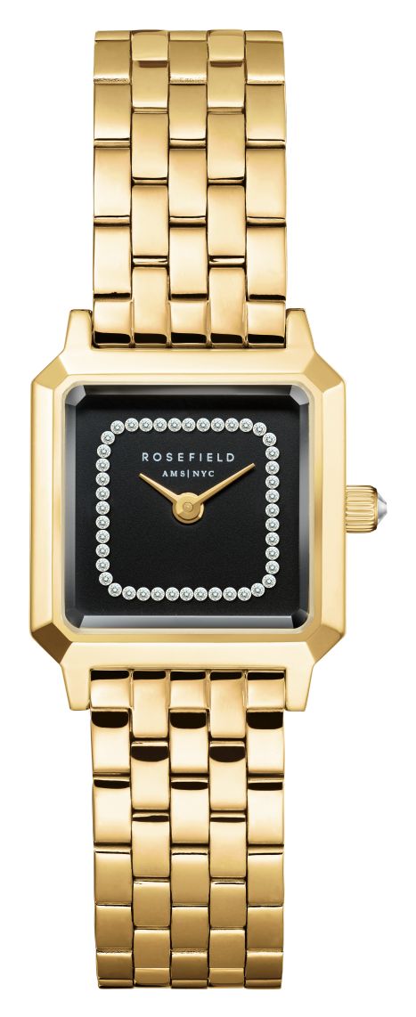 Rosefield BBGSG-B09 Boxelle (19.5mm) Black CD Sunray Dial / Watch
