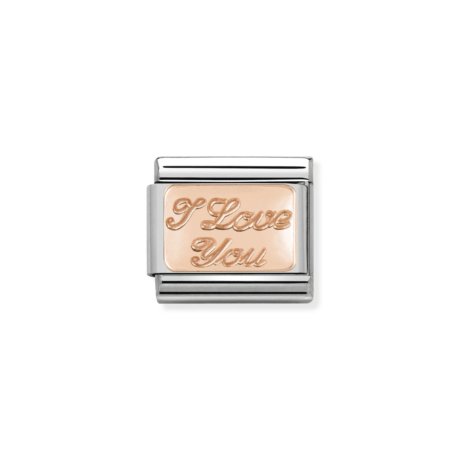 Nomination 430101/30 Classic I Love You 9ct Rose Gold & Jewellery