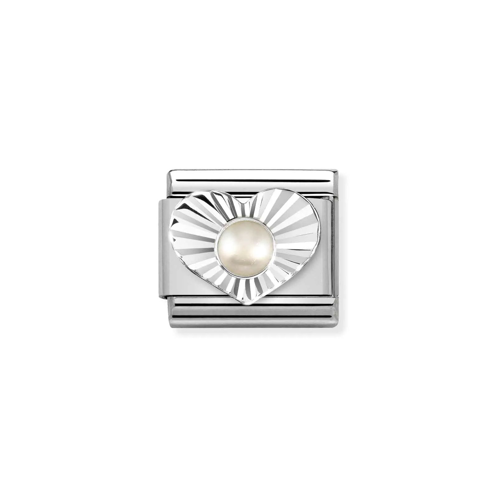 Nomination 330508/13 Classic Heart Sterling Silver & Steel Jewellery