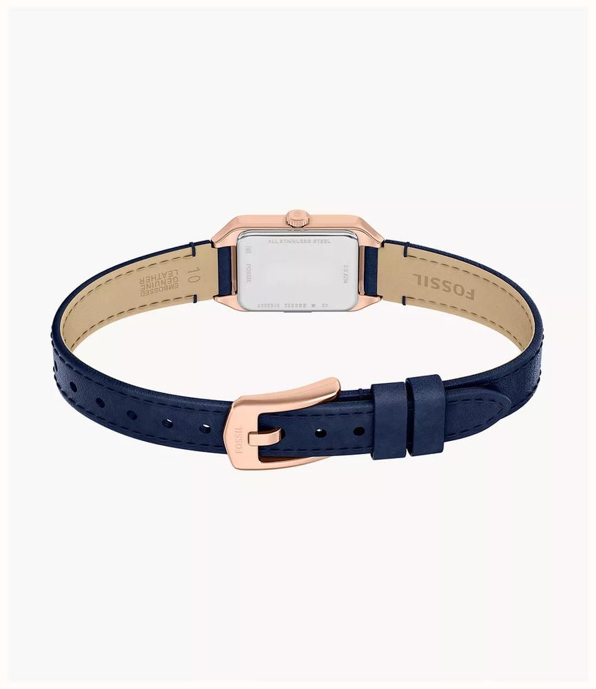 Fossil Raquel 18 mm Three-Hand Blue Leather ES5532 - alternate view 4