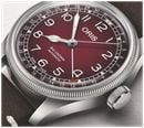 ORIS x Cervo Volante Big Crown Pointer Date Automatic (40mm) Burgundy Dial / Dark Brown Leather Strap Watch 01 754 7785 4038-SET - alternate view 4